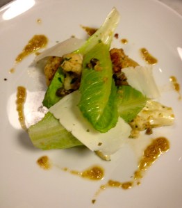 Roasted Cauliflower & Romaine Salad